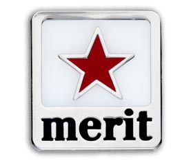 Merit badge red (pack of 5)