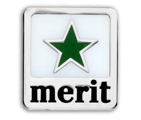 Merit badge green(pack of 5)