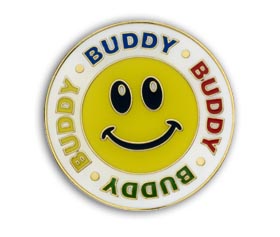 Enamel Buddy Badge (Pack of 5)