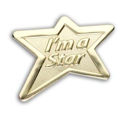 I'm a Star Enamel Badge (pack of 5)