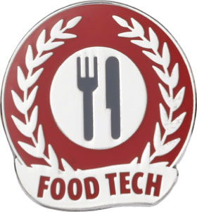 Food Tech Enamel badge (pack of 5)