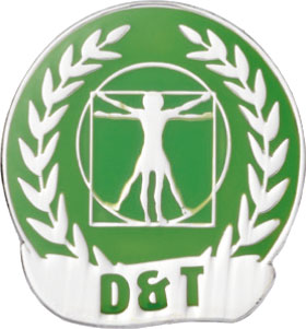 D&T Enamel badge (pack of 5)