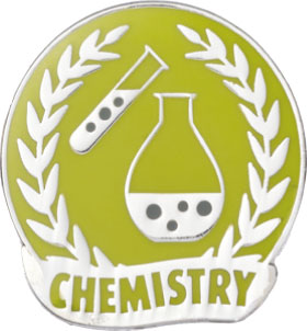 Chemistry Enamel badge (pack of 5)