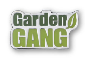 Garden Gang enamel badge (pack of 5)
