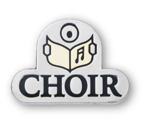 Choir Enamel  Badge (pack of 5)