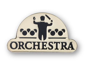 Orchestra Enamel Badge (pack of 5)