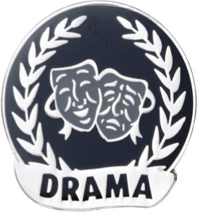 Drama Enamel badge (pack of 5)