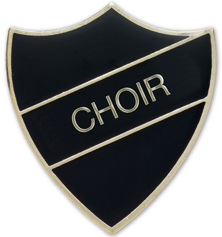 CHOIR black and gold badge (pack of 5)