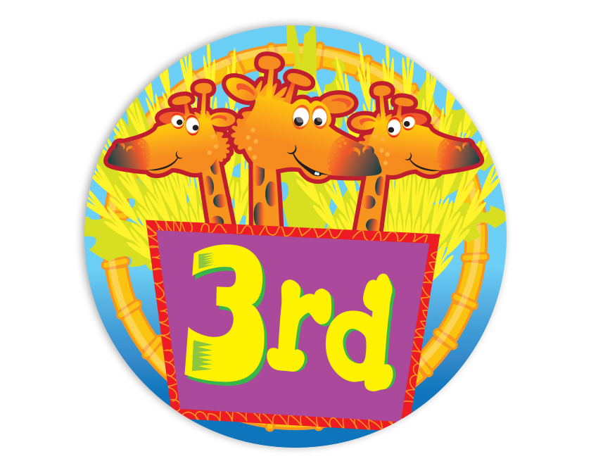 3rd Animal sticker 44mm