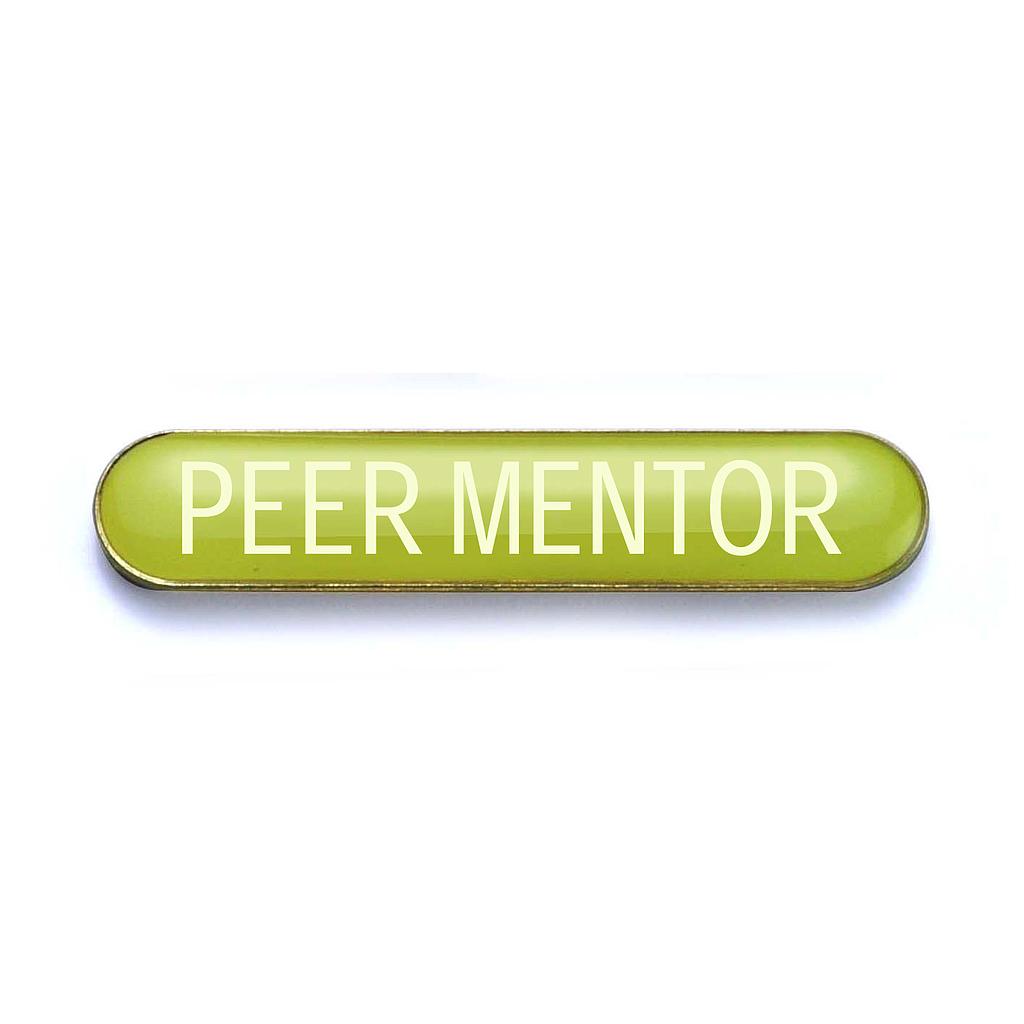 PEER MENTOR badge yellow (pack of 5)