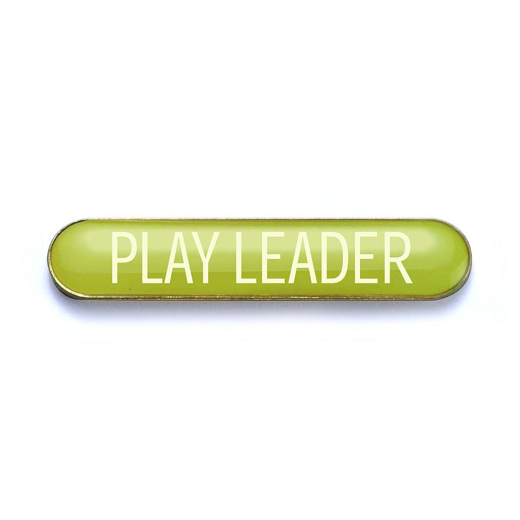 PLAY LEADER badge yellow (pack of 5)