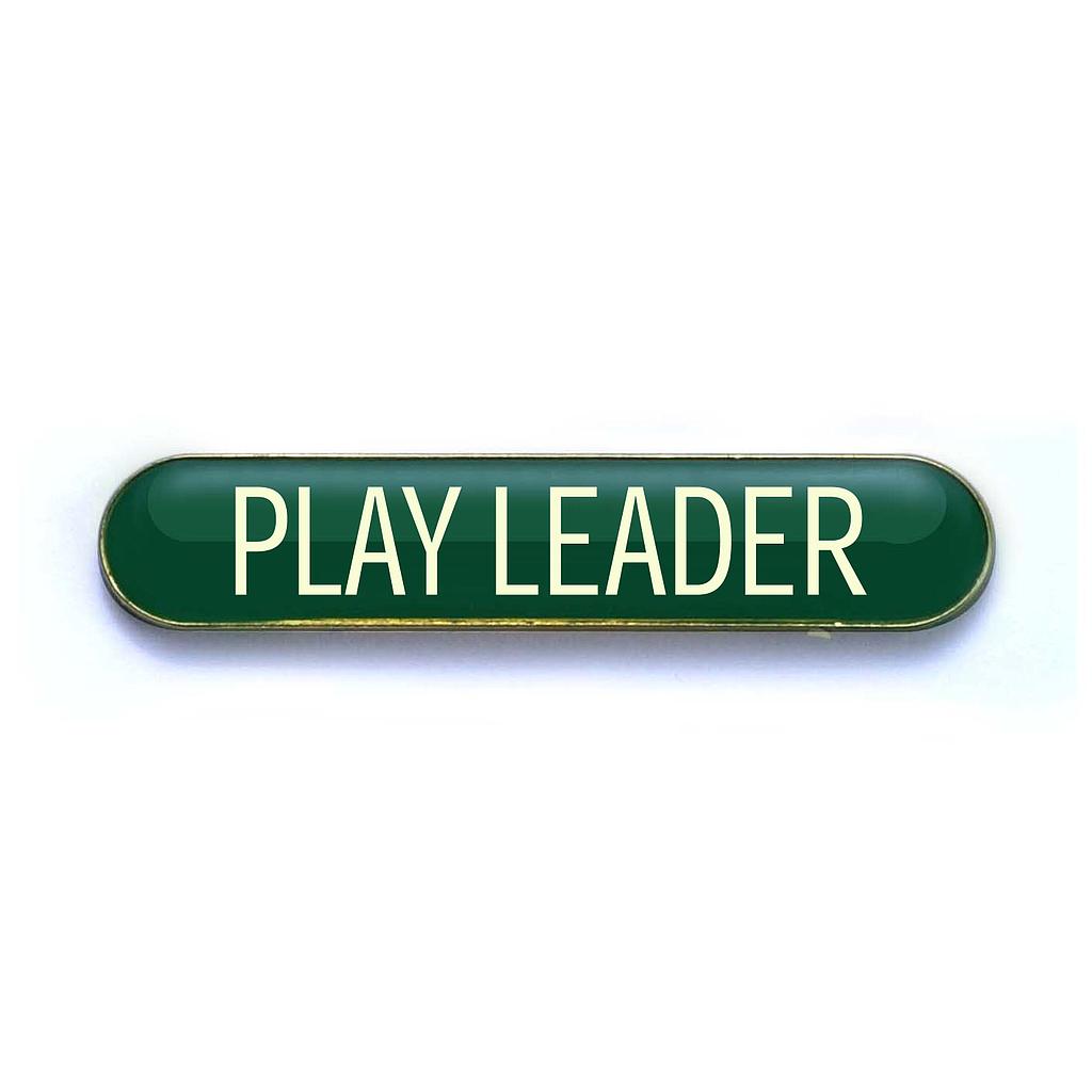 PLAY LEADER badge green (pack of 5)