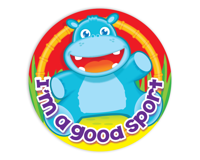 I'm a Good Sport Animal sticker 44mm