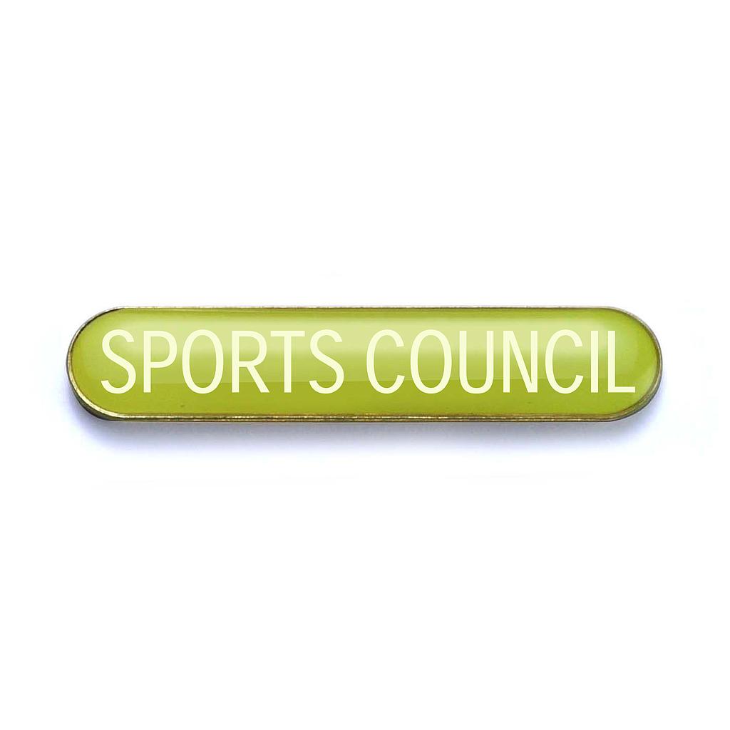 SPORTS COUNCIL badge yellow (pack of 5)