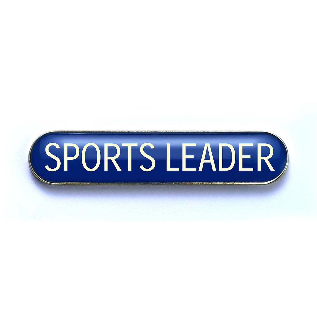SPORTS LEADER badge blue (pack of 5)