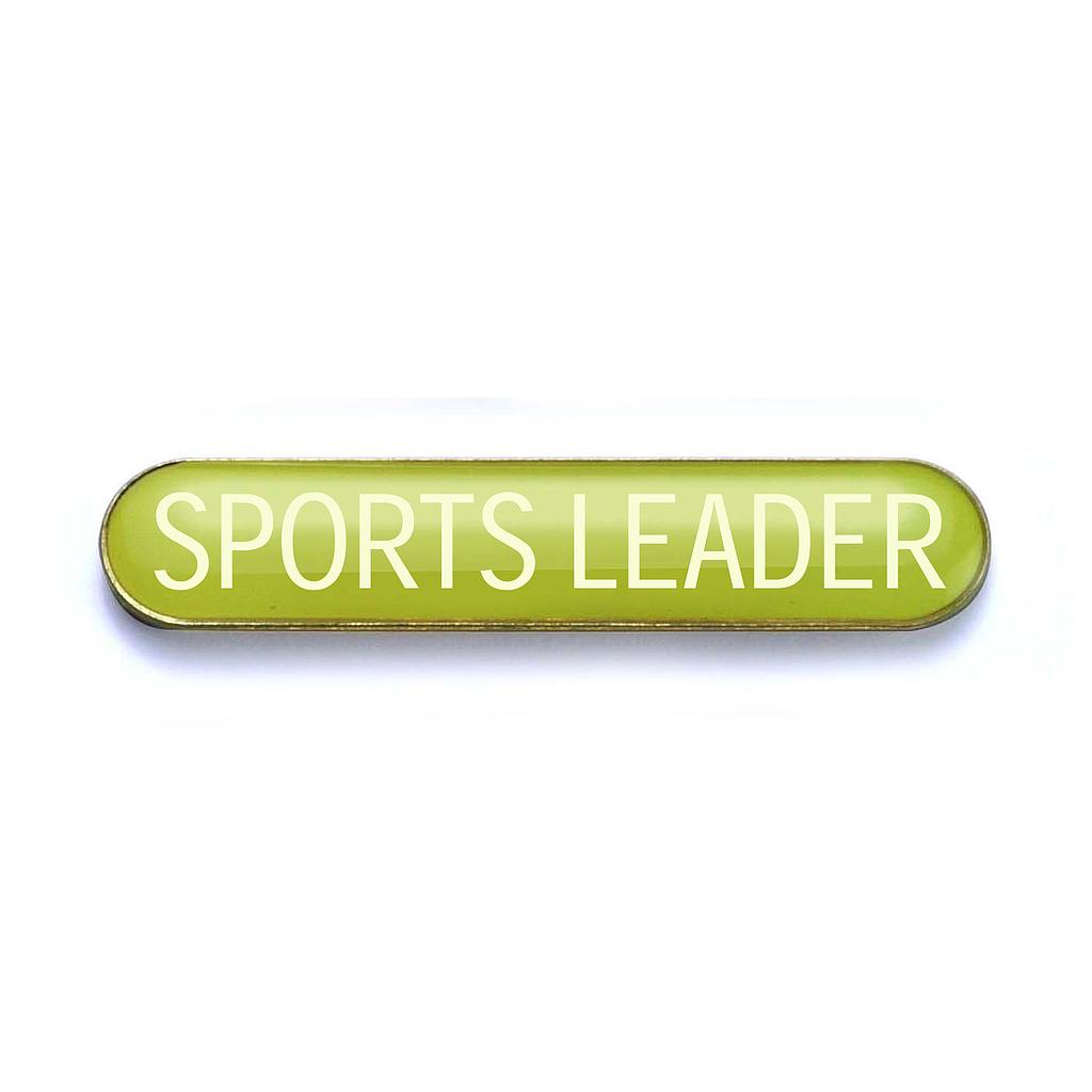SPORTS LEADER badge yellow (pack of 5)