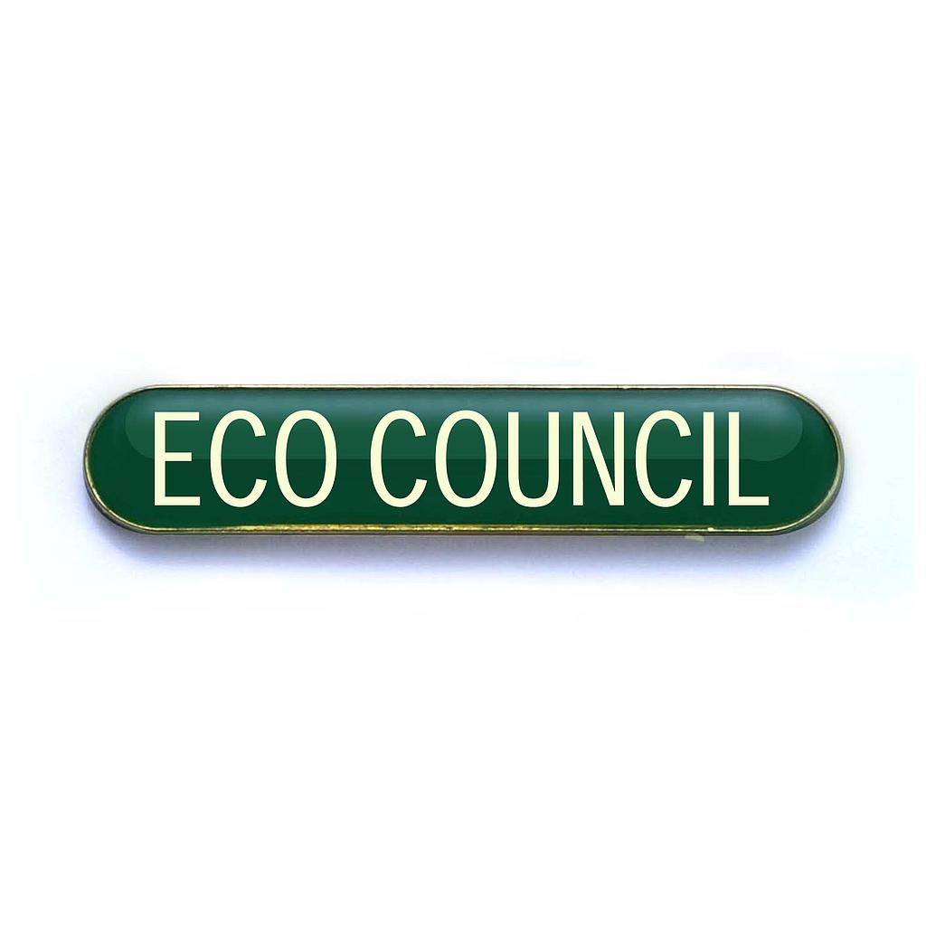 ECO COUNCIL badge green (pack of 5)