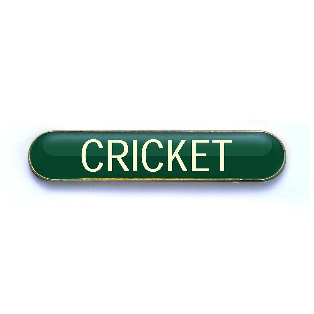 CRICKET badge green (pack of 5)
