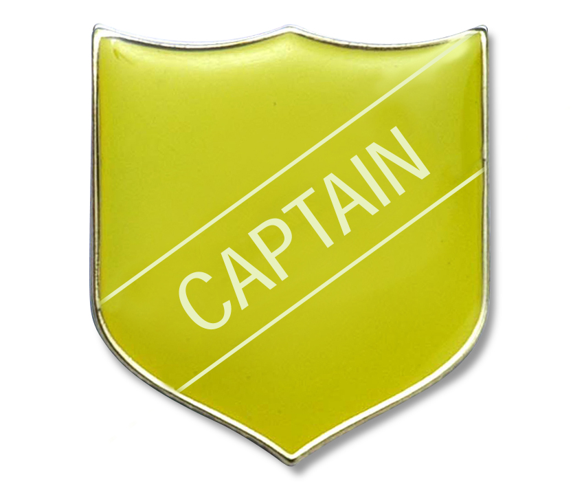 CAPTAIN badge Yellow (pack of 5)