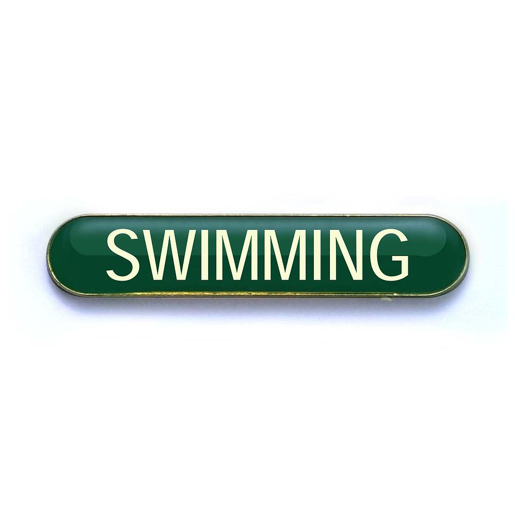 SWIMMING badge green(pack of 5)