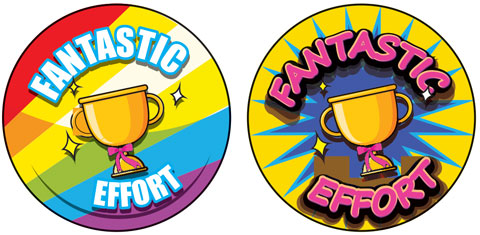 Fantastic Effort sticker dual pack