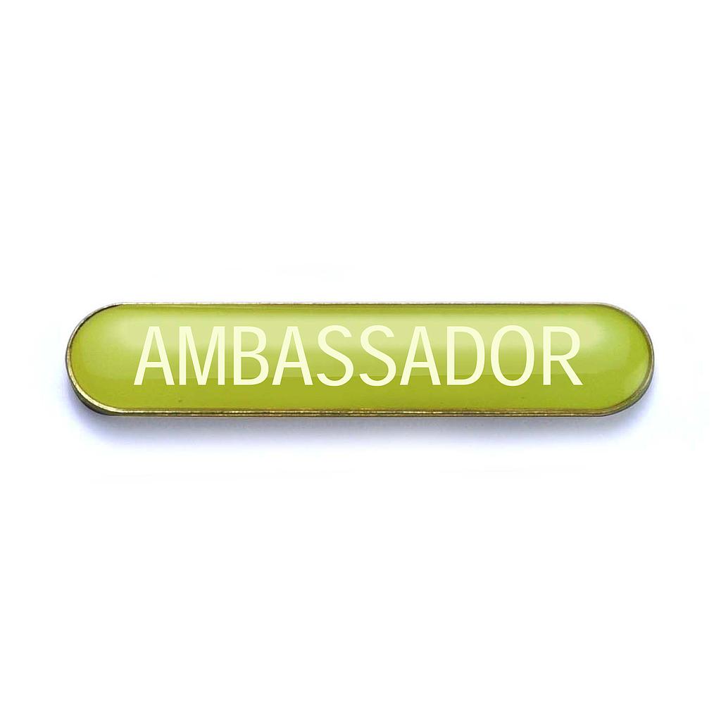 AMBASSADOR badge yellow (pack of 5)