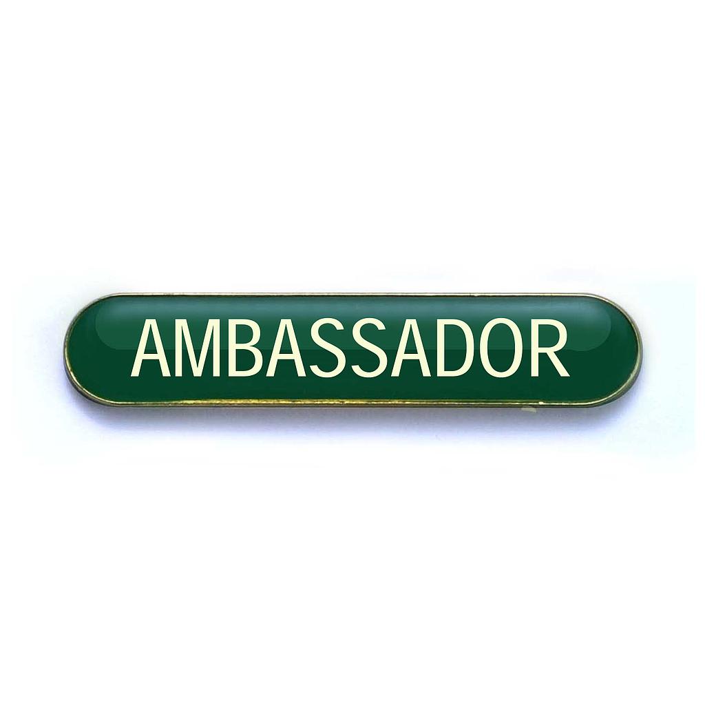 AMBASSADOR badge green (pack of 5)