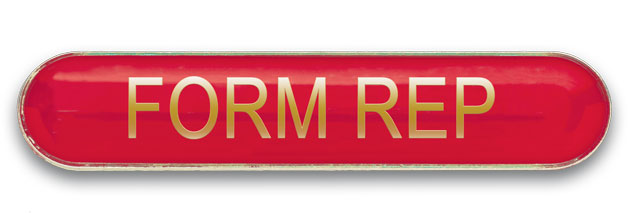 FORM REP badge red (pack of 5)