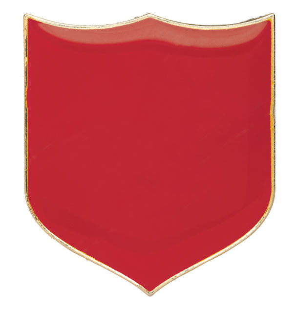 Red Plain badge (pack of 5)