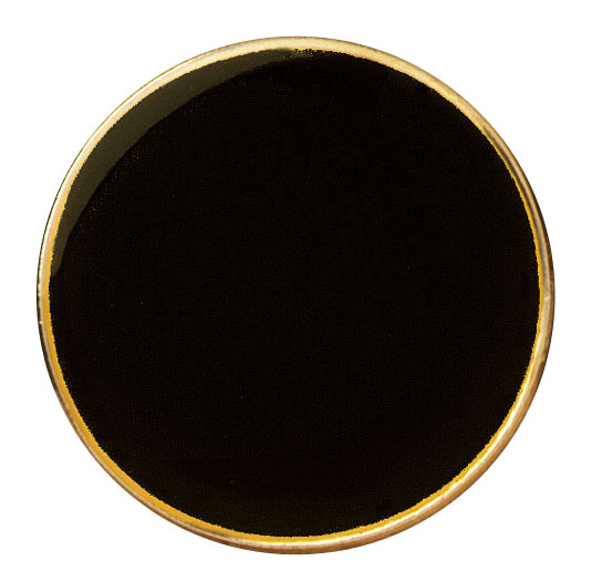 Black Circle badge (pack of 5)