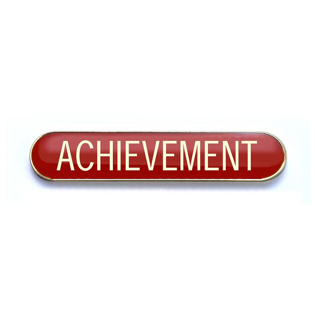 ACHIEVEMENT badge red (pack of 5)
