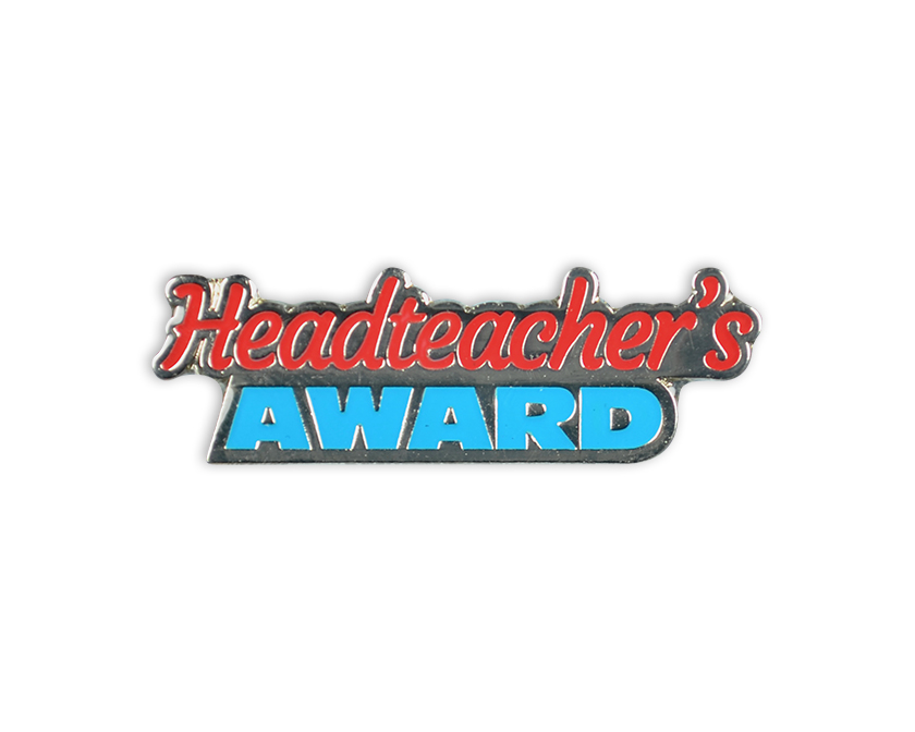 Headteacher's Award - retro badge (pack of 5)