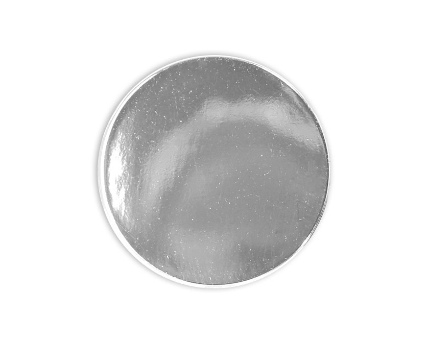 Silver Circle badge (pack of 5)