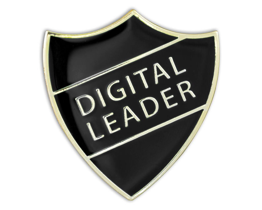 DIGITAL LEADER black and gold badge (pack of 5)