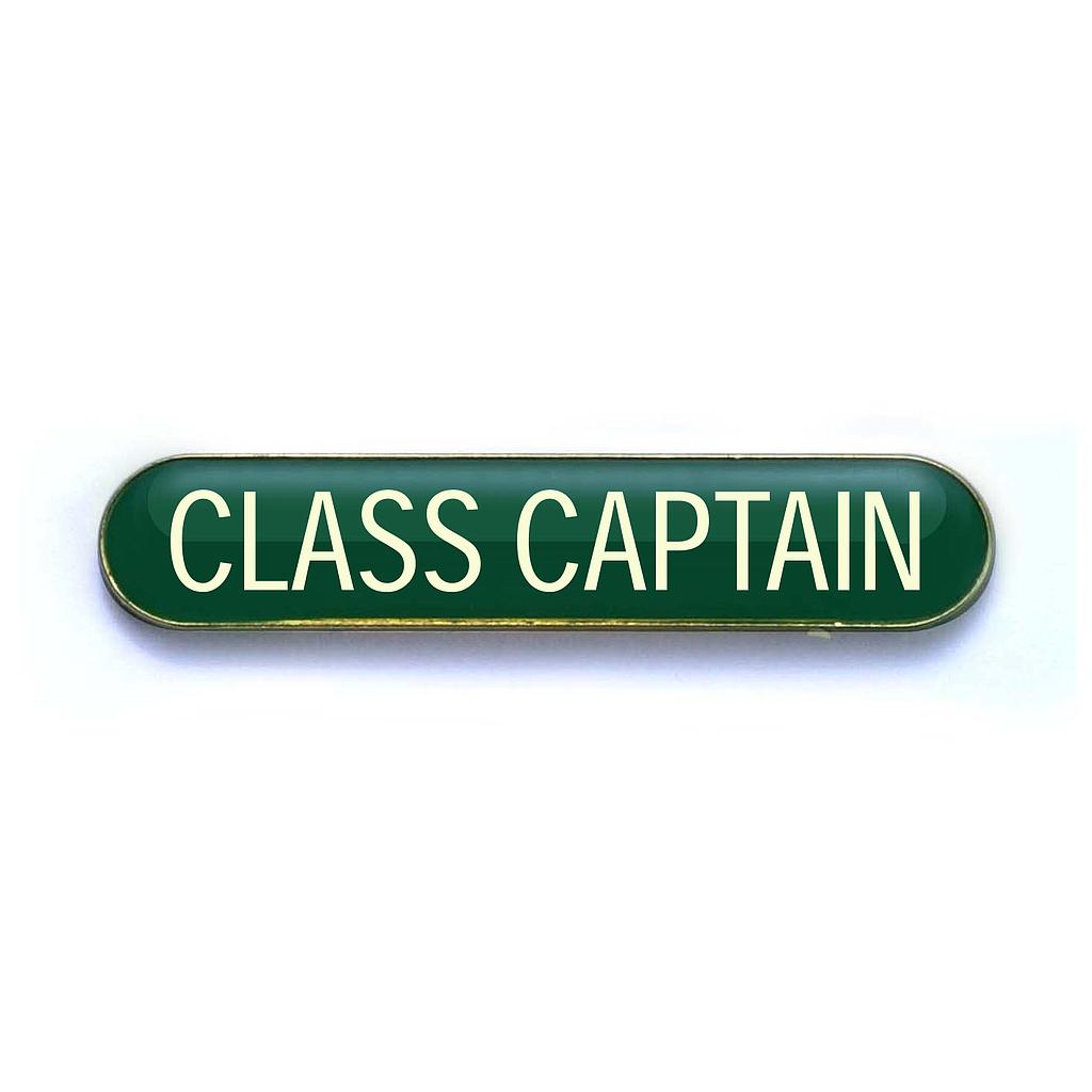 CLASS CAPTAIN badge green (pack of 5)