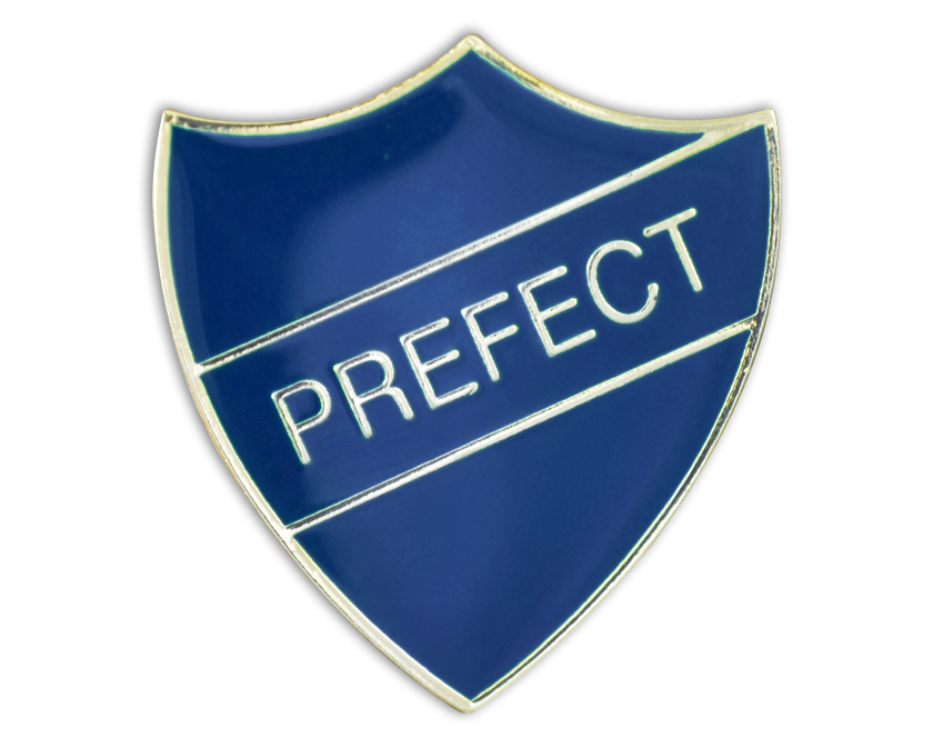 PREFECT badge blue and gold (pack of 5)