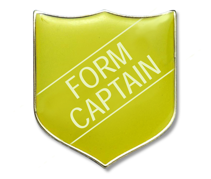 FORM CAPTAIN badge yellow(pack of 5)