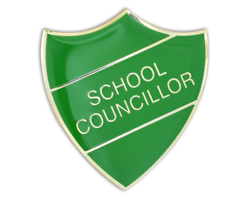 SCHOOL COUNCILLOR green and gold (pack of 5)