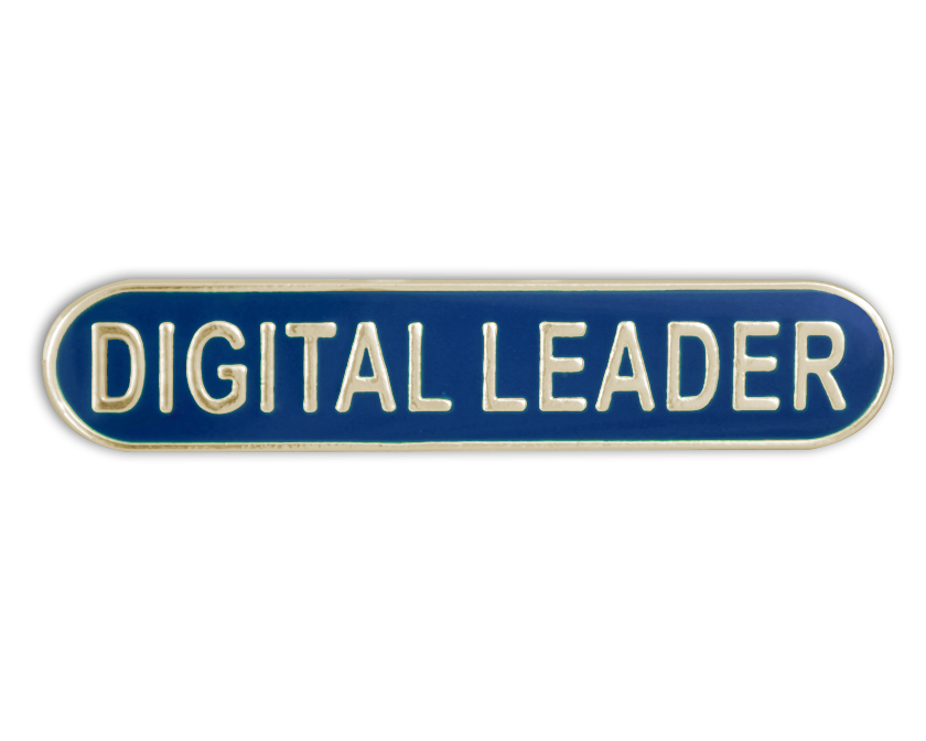 DIGITAL LEADER badge blue (pack of 5)