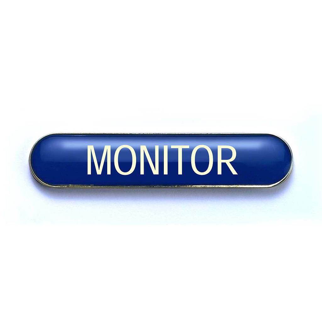 MONITOR badge blue (pack of 5)