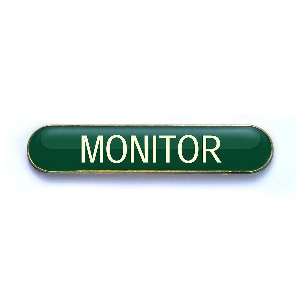 MONITOR badge green (pack of 5)