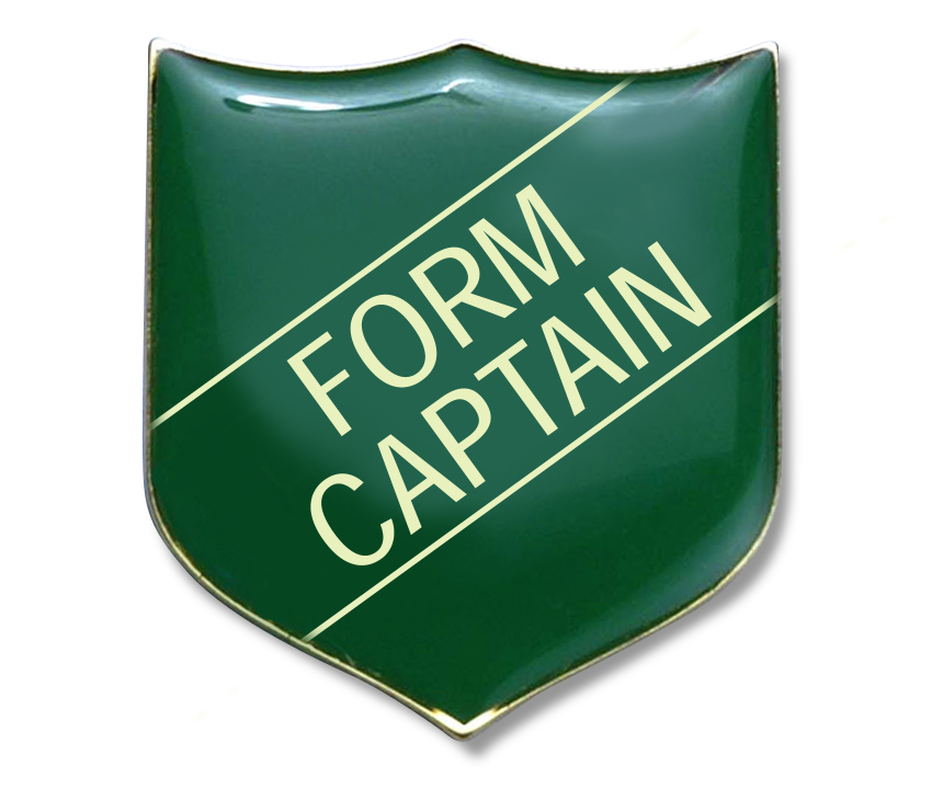 FORM CAPTAIN badge green (pack of 5)