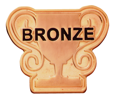 Bronze Trophy badge (pack of 5)
