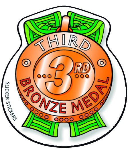 3rd bronze medal sticker