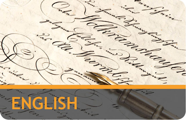 English Award Cards