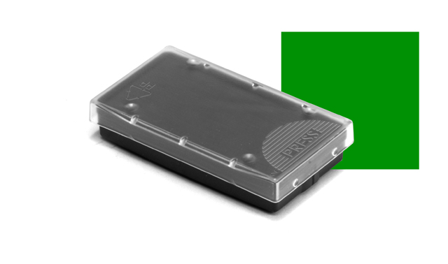 Green inkpad for 38x14mm stamper