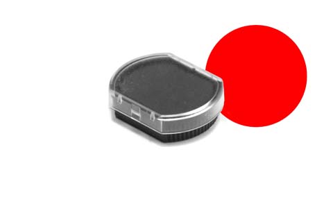 Red inkpad for 17mm stamper