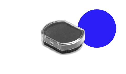 Blue inkpad for 17mm stamper