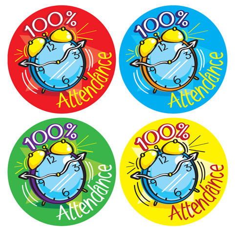 100% Attendance quad pack