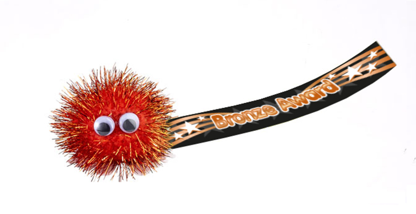 Bronze Award sticker bug